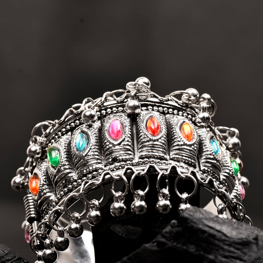 Ornapp Oxidized Multicolored Design Bracelet | Daily wear Jewelry| Oxidized Range