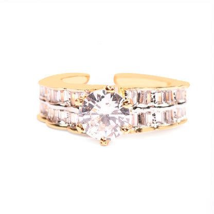 Ornapp Cubic zirconia Adjustable Exclusive design Ring| Exclusive range| Gift for her