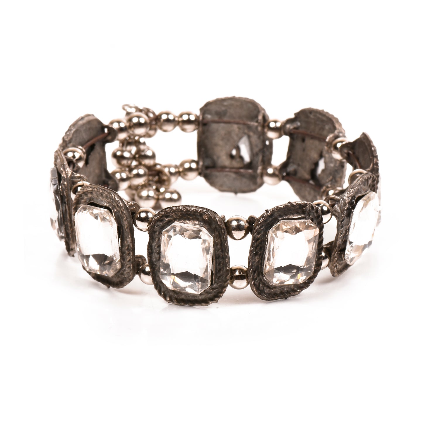 Ornapp Oxidized Square Mirror Design Bracelet| Kada for women| Oxidized Range