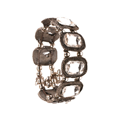 Ornapp Oxidized Square Mirror Design Bracelet| Kada for women| Oxidized Range