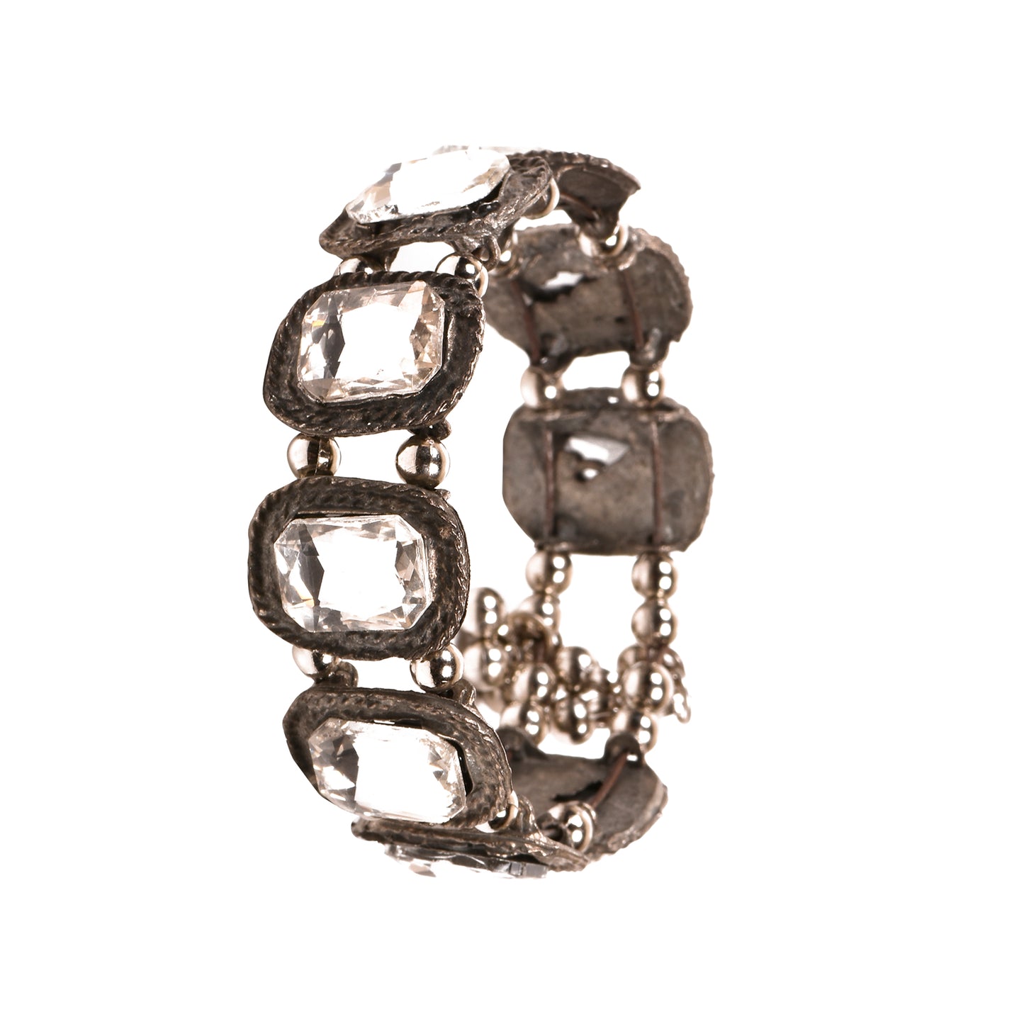 Ornapp Oxidized Square Mirror Design Bracelet| Kada for women| Oxidized Range