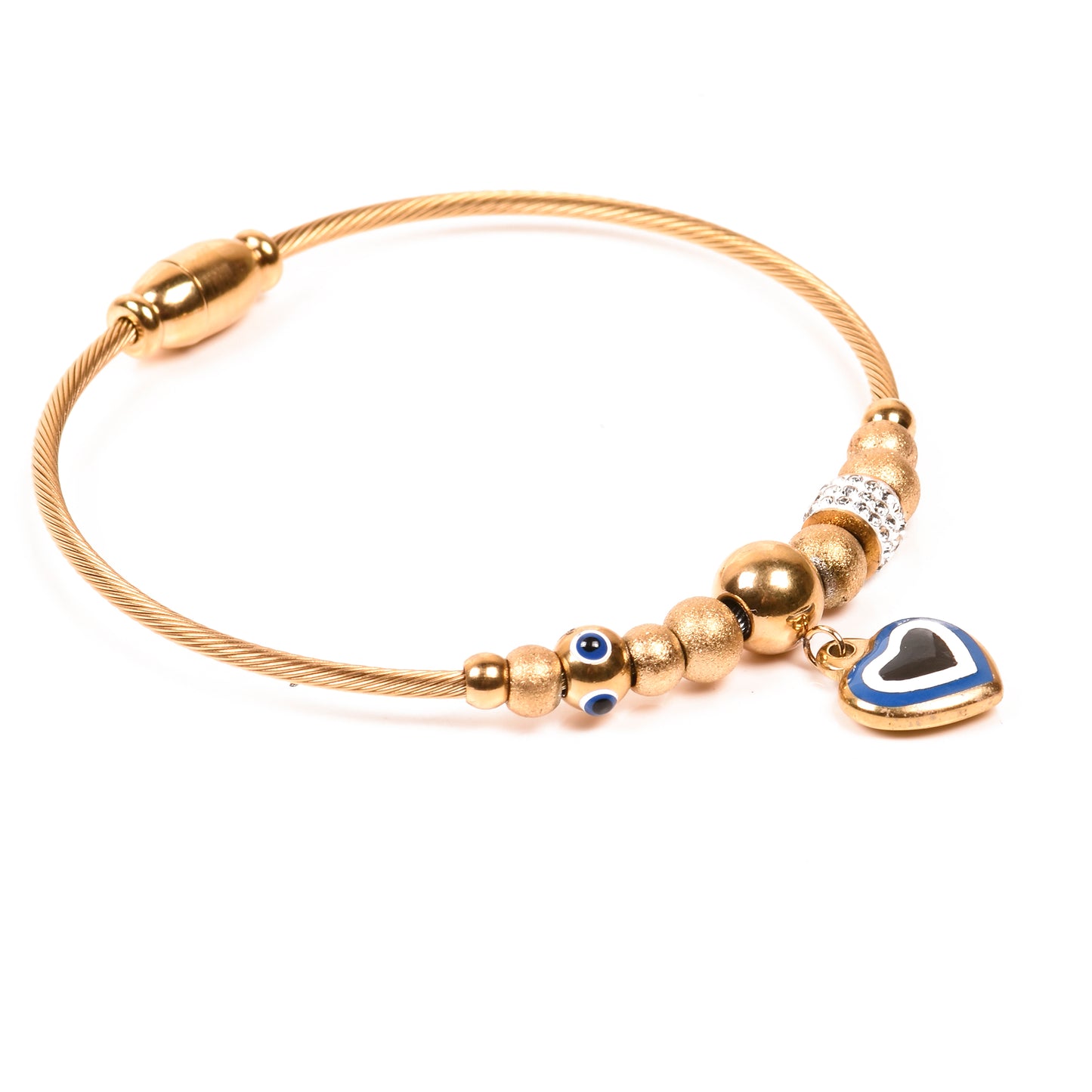 Ornapp Beautiful Blue Heart Bracelet |Decorative Bracelet| Gift for women and girls|